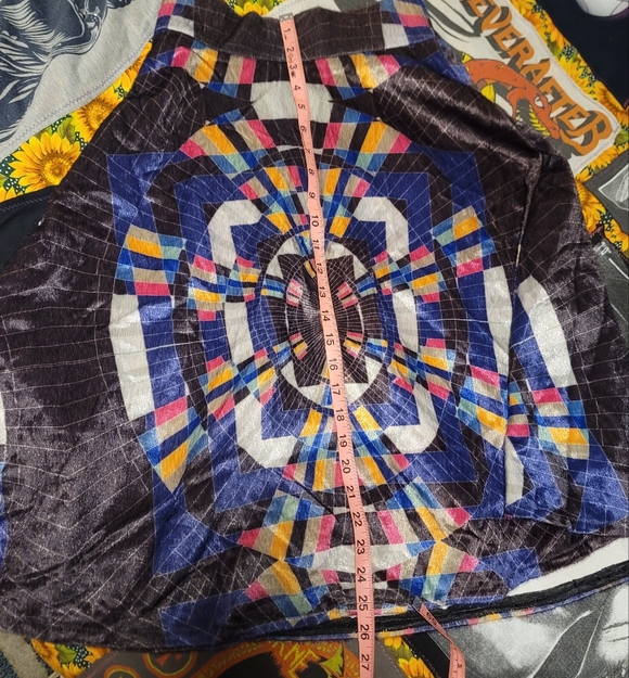 RT BY ELLE Abstract Print A Line Fur Skirt - Picture 3 of 9